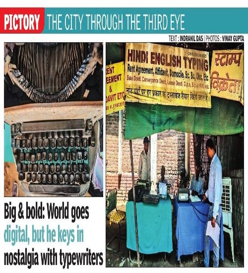 Pictory - Big & Bold: World goes digital, but he keys in nostalgia with typewriters