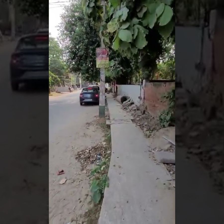 Road alignment disturbed in sector 4 Gurgaon by the concerned authorities